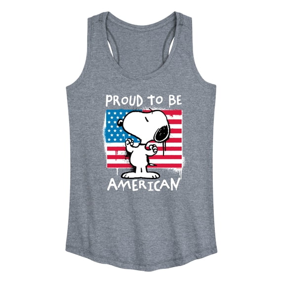 Peanuts - Snoopy Street USA - Women's Racerback Graphic Tank