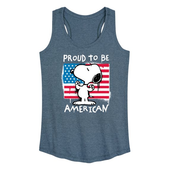 Peanuts - Snoopy Street USA - Women's Racerback Graphic Tank