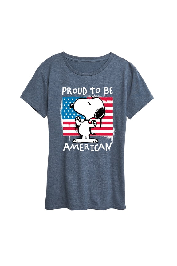 - Snoopy Street USA - Women's Short Sleeve Graphic T-Shirt