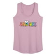 thumbnail image 1 of Peanuts - Snoopy Summer Beach Ball - Women's Racerback Tank Top, 1 of 6