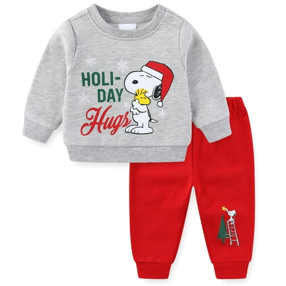 Peanuts Snoopy Sweatshirt and Pants Set (Baby Boys), 2 Piece Set, Sizes 3M-12M