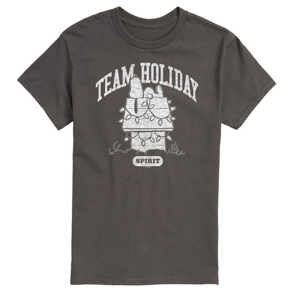 Peanuts - Snoopy Team Holiday Spirit - Men's Short Sleeve Graphic T-Shirt