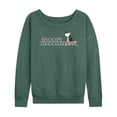 thumbnail image 1 of Peanuts - Snoopy Tennis Club - Women's French Terry Long Sleeve Pullover, 1 of 5