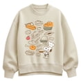thumbnail image 1 of Peanuts - Snoopy Thanksgiving Food - Women's Oversized Fleece Crew Sweatshirt, 1 of 4