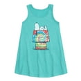 thumbnail image 1 of Peanuts - Snoopy Tie Dye House - Toddler & Youth Girls A-line Dress, 1 of 4