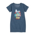 thumbnail image 1 of Peanuts - Snoopy Tie Dye House - Toddler & Youth Girls Fleece Dress, 1 of 5