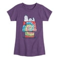 thumbnail image 1 of Peanuts - Snoopy Tie Dye House - Toddler & Youth Girls Short Sleeve Graphic T-Shirt, 1 of 5