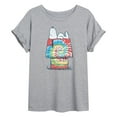 thumbnail image 1 of Peanuts - Snoopy Tie Dye House - Women's Oversized T-Shirt, 1 of 5