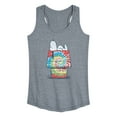 thumbnail image 1 of Peanuts - Snoopy Tie Dye House - Women's Racerback Tank Top, 1 of 5