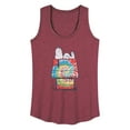 thumbnail image 1 of Peanuts - Snoopy Tie Dye House - Women's Racerback Tank Top, 1 of 5