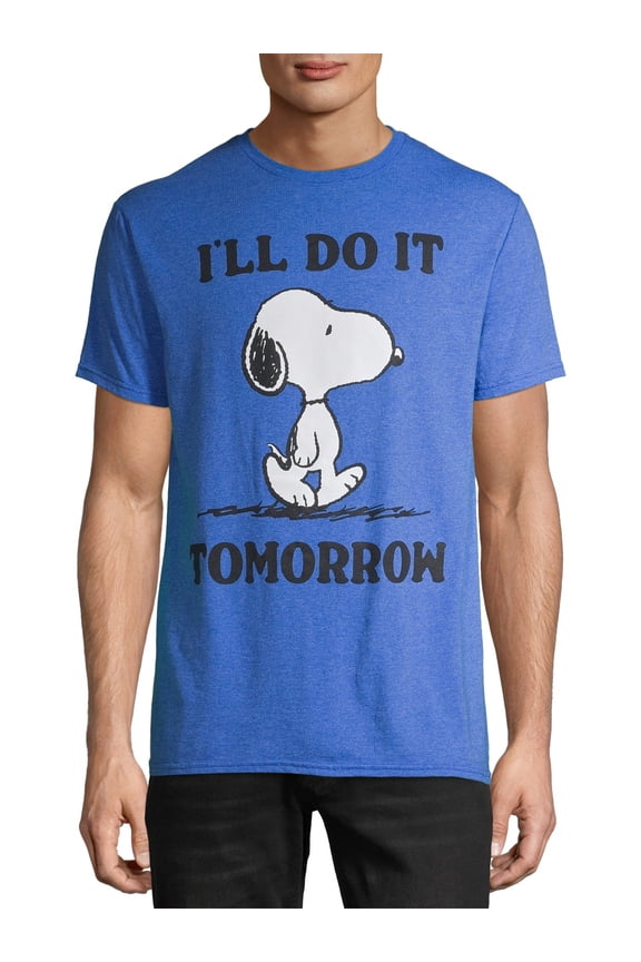 Snoopy Tomorrow Men's and Big Men's Graphic T-Shirt