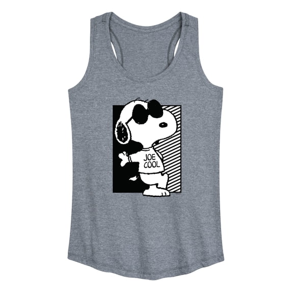 Peanuts - Snoopy Too Cool - Women's Racerback Graphic Tank