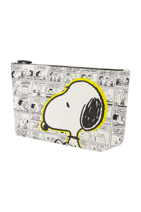 Snoopy Travel Makeup Bag, Trapezoid Cosmetic Organizer Pouch for Women, Multi