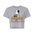 thumbnail image 1 of Peanuts - Snoopy Typing  - Cropped Tee, 1 of 5