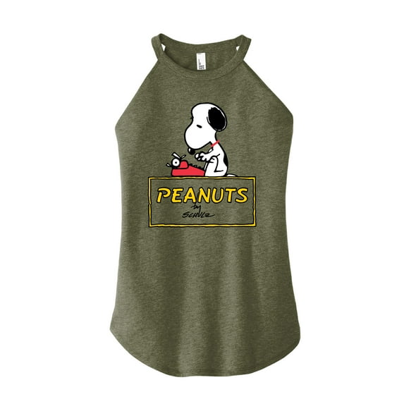 Peanuts - Snoopy Typing - High Neck Tank