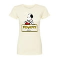 thumbnail image 1 of Peanuts - Snoopy Typing  - Juniors Fitted Tee, 1 of 5