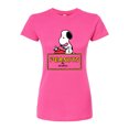 thumbnail image 1 of Peanuts - Snoopy Typing  - Juniors Fitted Tee, 1 of 5