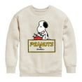 thumbnail image 1 of Peanuts - Snoopy Typing  - Toddler & Youth Crewneck Fleece Sweatshirt, 1 of 5