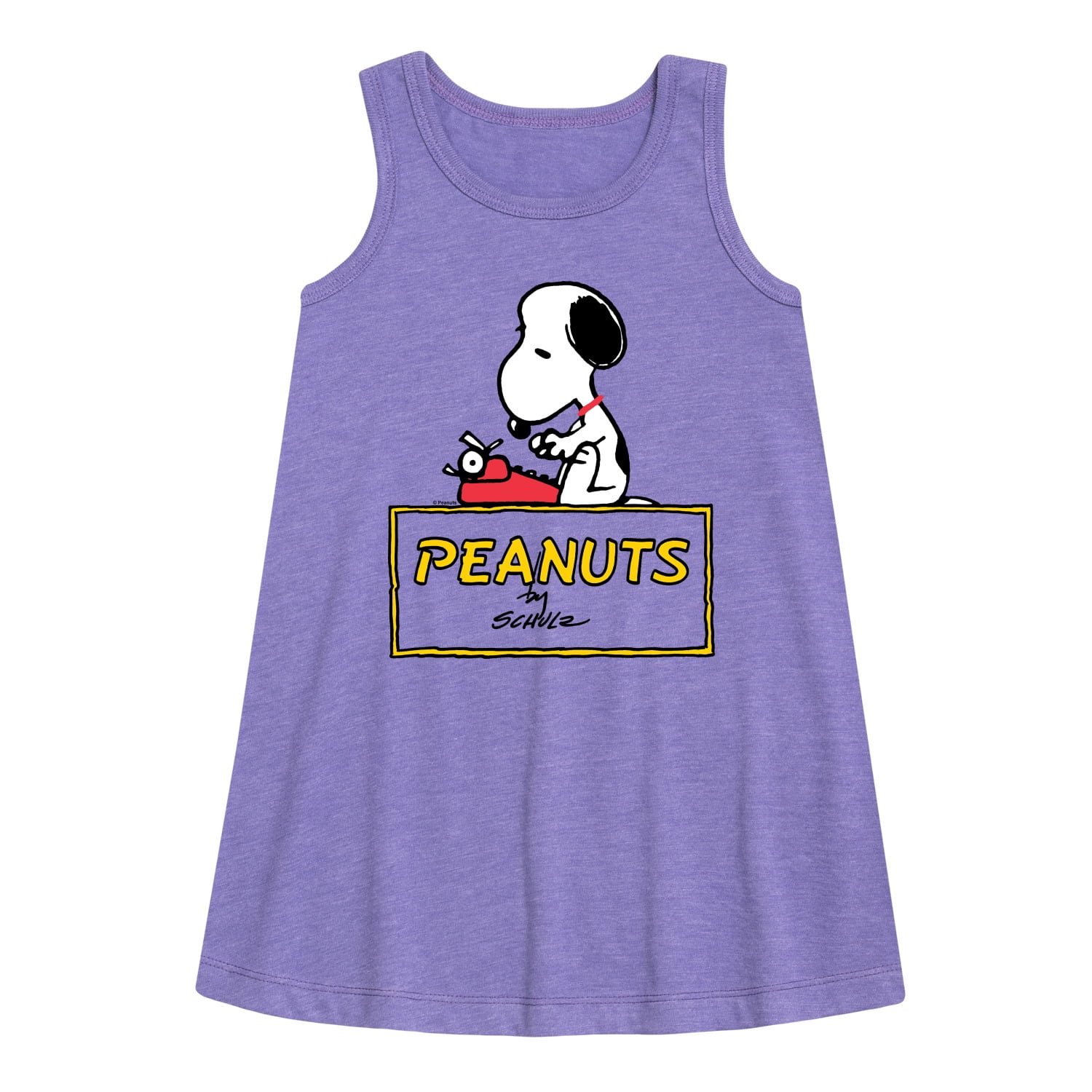 Peanuts Snoopy Typing Toddler & Youth Girls Aline Dress