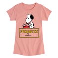 thumbnail image 1 of Peanuts - Snoopy Typing  - Toddler & Youth Girls Short Sleeve Graphic T-Shirt, 1 of 1