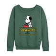 thumbnail image 1 of Peanuts - Snoopy Typing - Women's Lightweight French Terry Long Sleeve Shirt, 1 of 5