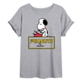 thumbnail image 1 of Peanuts - Snoopy Typing  - Women's Oversized T-Shirt, 1 of 5