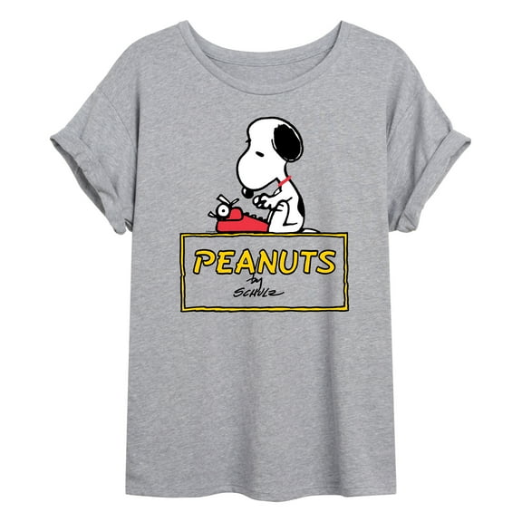 Peanuts - Snoopy Typing  - Women's Oversized T-Shirt