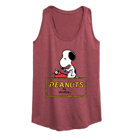 Peanuts - Snoopy Typing - Women's Racerback Tank Top