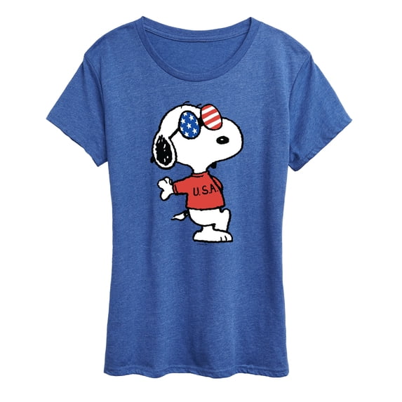 Peanuts - Snoopy USA Shades - Women's Short Sleeve Graphic T-Shirt