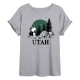 thumbnail image 1 of Peanuts - Snoopy Utah - Juniors Ideal Flowy Muscle T-Shirt, 1 of 6