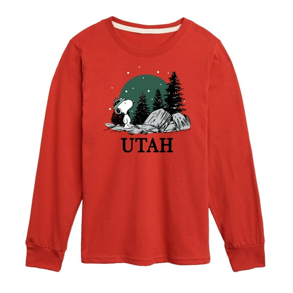 Peanuts - Snoopy Utah - Toddler And Youth Long Sleeve Graphic T-Shirt