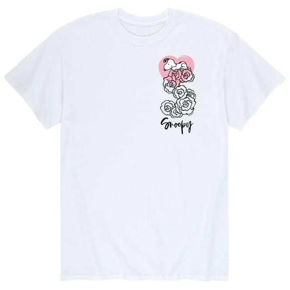 Peanuts - Snoopy Valentine's Roses - Men's Short Sleeve Graphic T-Shirt