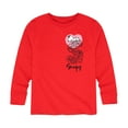 thumbnail image 1 of Peanuts - Snoopy Valentine's Roses - Toddler And Youth Long Sleeve Graphic T-Shirt, 1 of 5