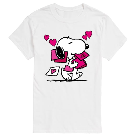 Peanuts - Snoopy Valentines Cards - Men's Short Sleeve Graphic T-Shirt