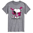 thumbnail image 1 of Peanuts - Snoopy Valentines Cards - Men's Short Sleeve Graphic T-Shirt, 1 of 5