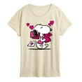 thumbnail image 1 of Peanuts - Snoopy Valentines Cards - Women's Short Sleeve Graphic T-Shirt, 1 of 5