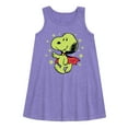 thumbnail image 1 of Peanuts - Snoopy Vampire Stars Art - Toddler and Youth Girls A-line Dress, 1 of 5