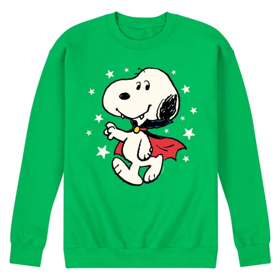 Peanuts - Snoopy Vampire Stars Glow In The Dark - Men's Crew Neck Fleece Pullover