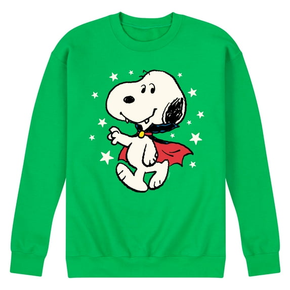 Peanuts - Snoopy Vampire Stars Glow In The Dark - Men's Crew Neck Fleece Pullover