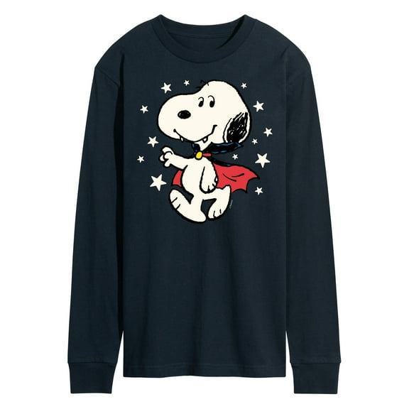 Peanuts - Snoopy Vampire Stars Glow In The Dark - Men's Long Sleeve T-Shirt