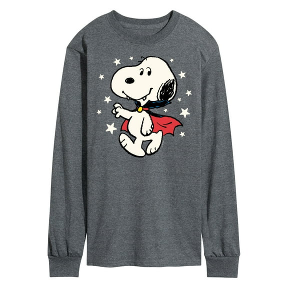 Peanuts - Snoopy Vampire Stars Glow In The Dark - Men's Long Sleeve T-Shirt