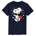 thumbnail image 1 of Peanuts - Snoopy Vampire Stars Glow In The Dark - Men's Short Sleeve Grahpic T-Shirt, 1 of 5