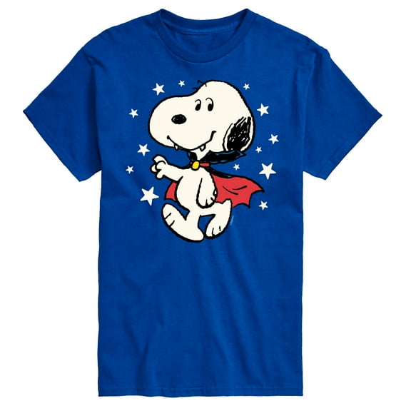 Peanuts - Snoopy Vampire Stars Glow In The Dark - Men's Short Sleeve Grahpic T-Shirt