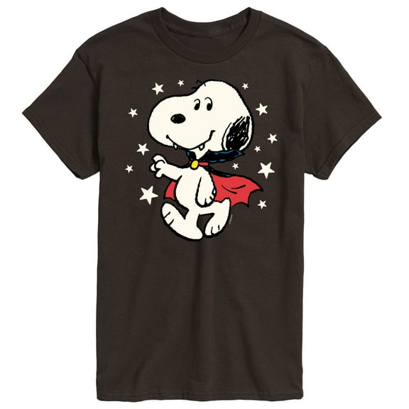 Peanuts - Snoopy Vampire Stars Glow In The Dark - Men's Short Sleeve Grahpic T-Shirt