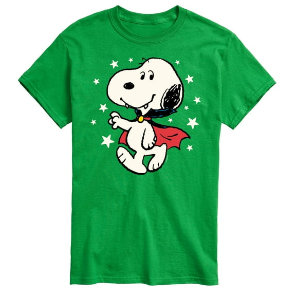 Peanuts - Snoopy Vampire Stars Glow In The Dark - Men's Short Sleeve Grahpic T-Shirt
