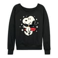 thumbnail image 1 of Peanuts - Snoopy Vampire Stars Glow In The Dark - Women's Lightweight French Terry Long Sleeve Shirt, 1 of 6