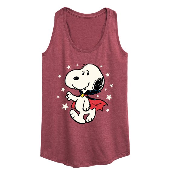 Peanuts - Snoopy Vampire Stars Glow In The Dark - Women's Racerback Tank Top