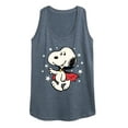 thumbnail image 1 of Peanuts - Snoopy Vampire Stars Glow In The Dark - Women's Racerback Tank Top, 1 of 5