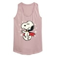 thumbnail image 1 of Peanuts - Snoopy Vampire Stars Glow In The Dark - Women's Racerback Tank Top, 1 of 5