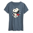 thumbnail image 1 of Peanuts - Snoopy Vampire Stars Glow In The Dark - Women's Short Sleeve Graphic T-Shirt, 1 of 6